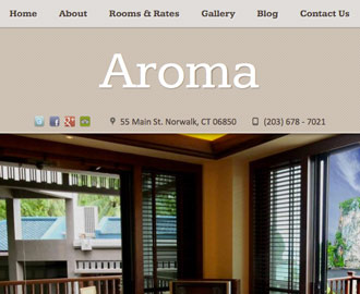 Aroma Hotel Website Template