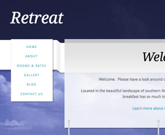 Retreat Hotel Website Template