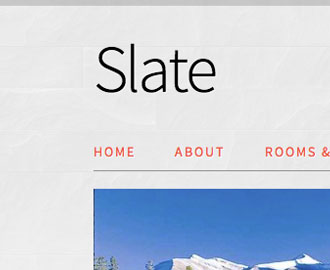 Slate Hotel Website Template